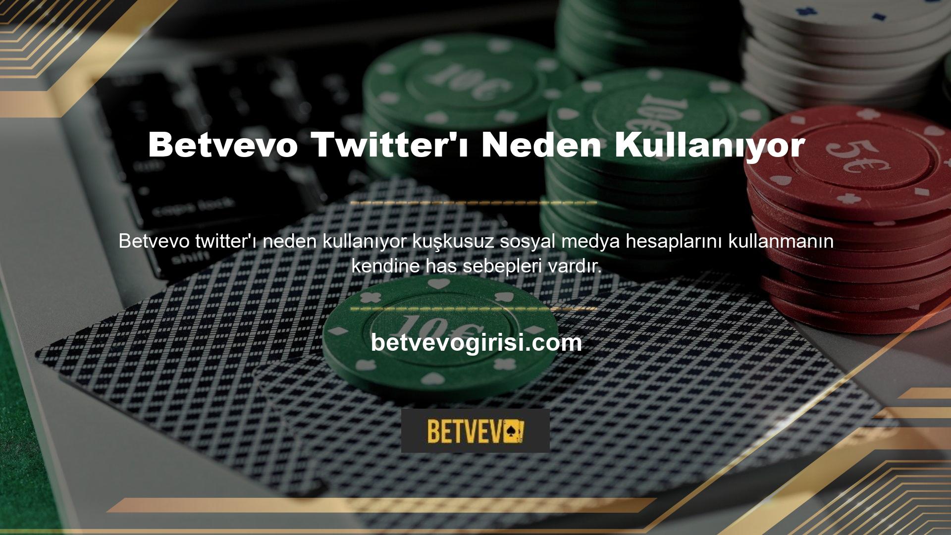 Betvevo Twitter neden kullanılmalı Web sitesi tanıtımı için yaygın olarak kullanılan bu sosyal medya platformunda web sitenizi sergilemek için bu uygulamaların gündemde olduğunu göreceksiniz